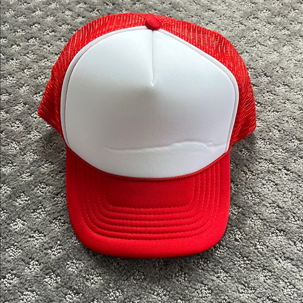 Red and White Trucker Hat